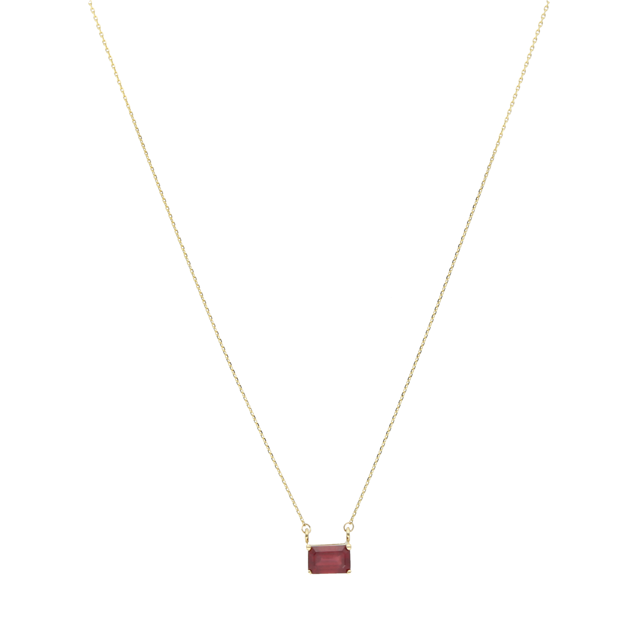 Collar dije rubí 14K