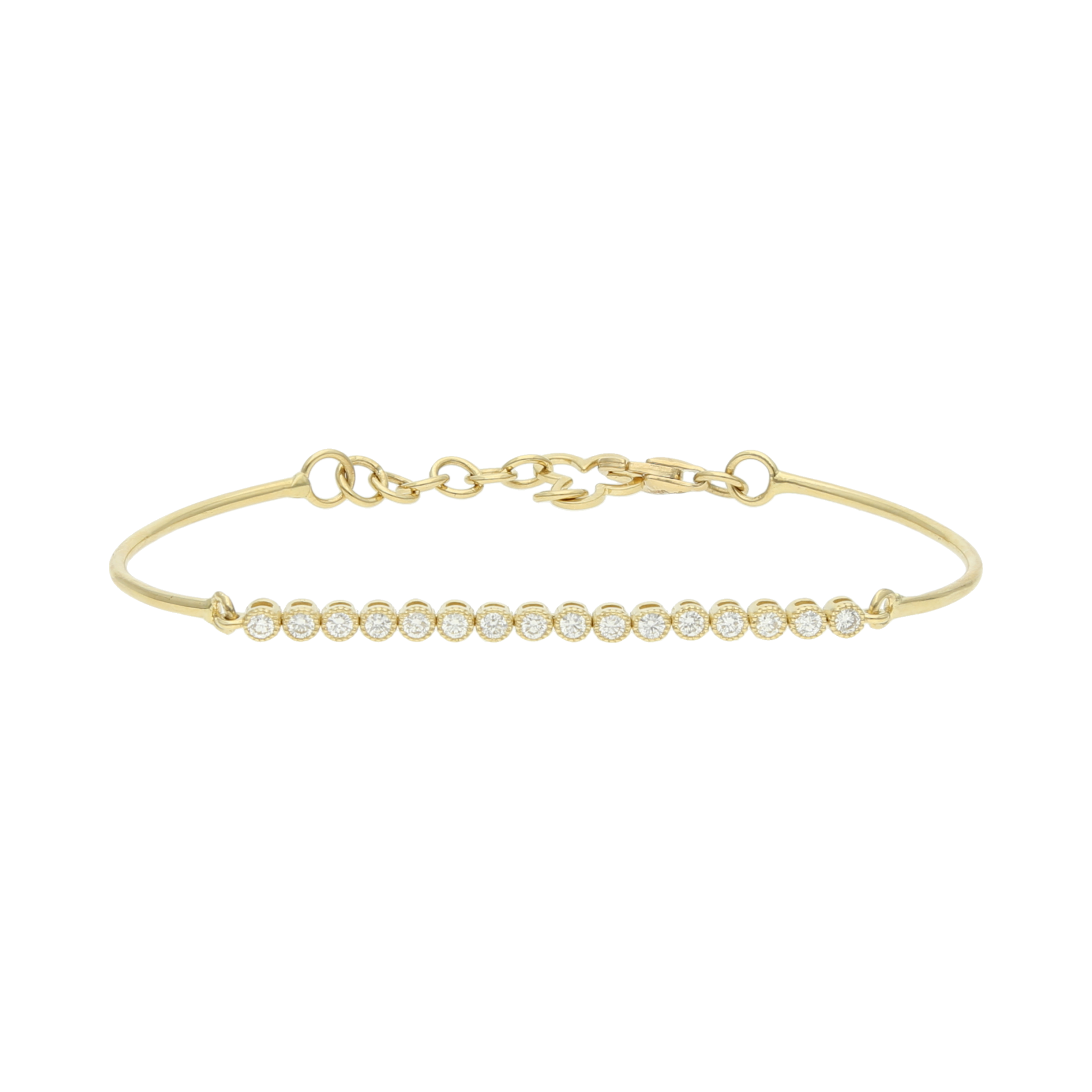 Pulsera brillantes 14K