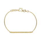 Pulsera brillantes 14K