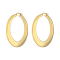 Arracadas lisas 14K