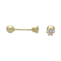 Broquel mini circonia 10K