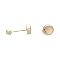 Broquel liso circular oro amarillo 10K