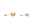 Broquel dormilón oro rosa 10K