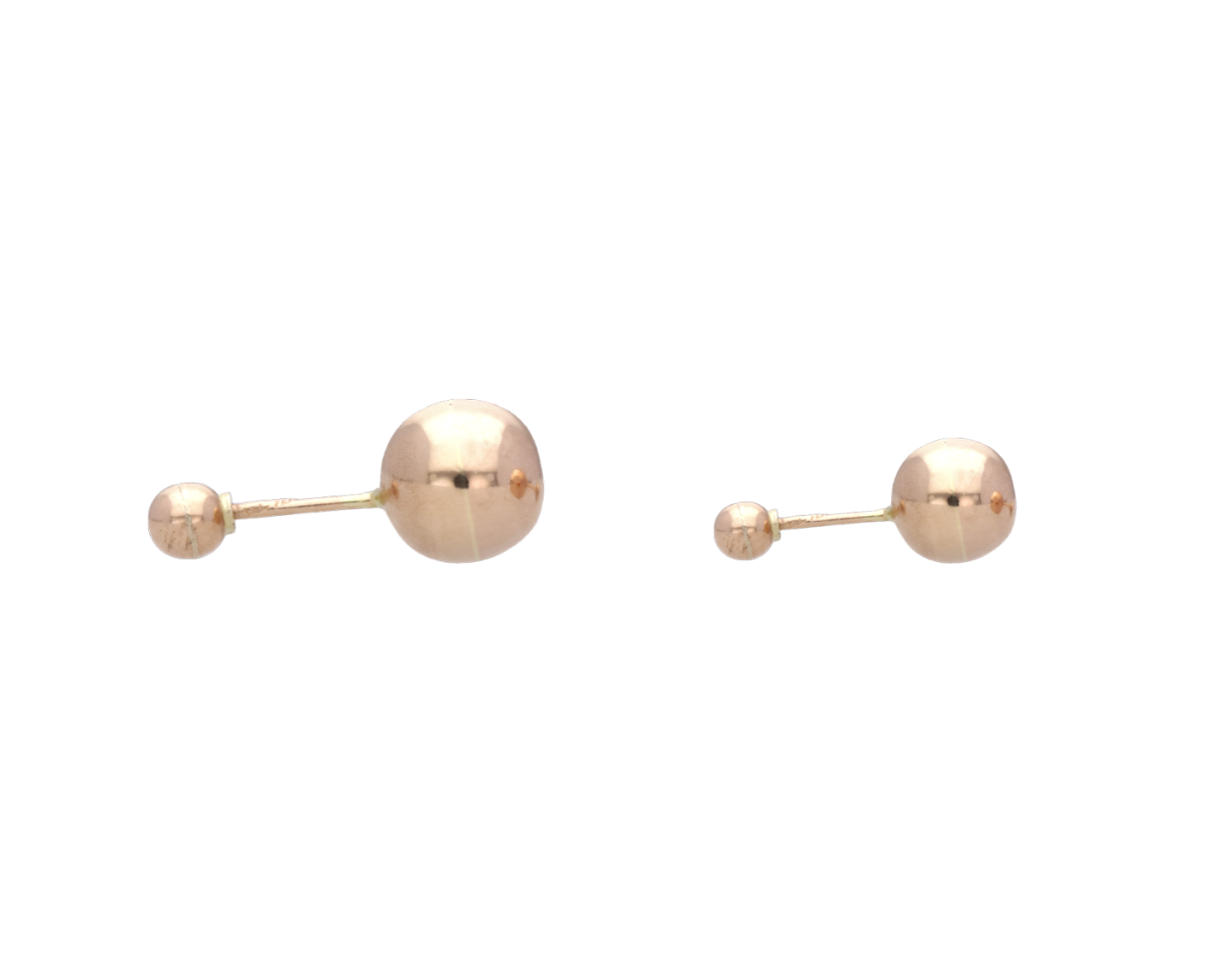 Broquel dormilón oro rosa 10K