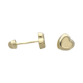 Broquel corazón oro amarillo 10K