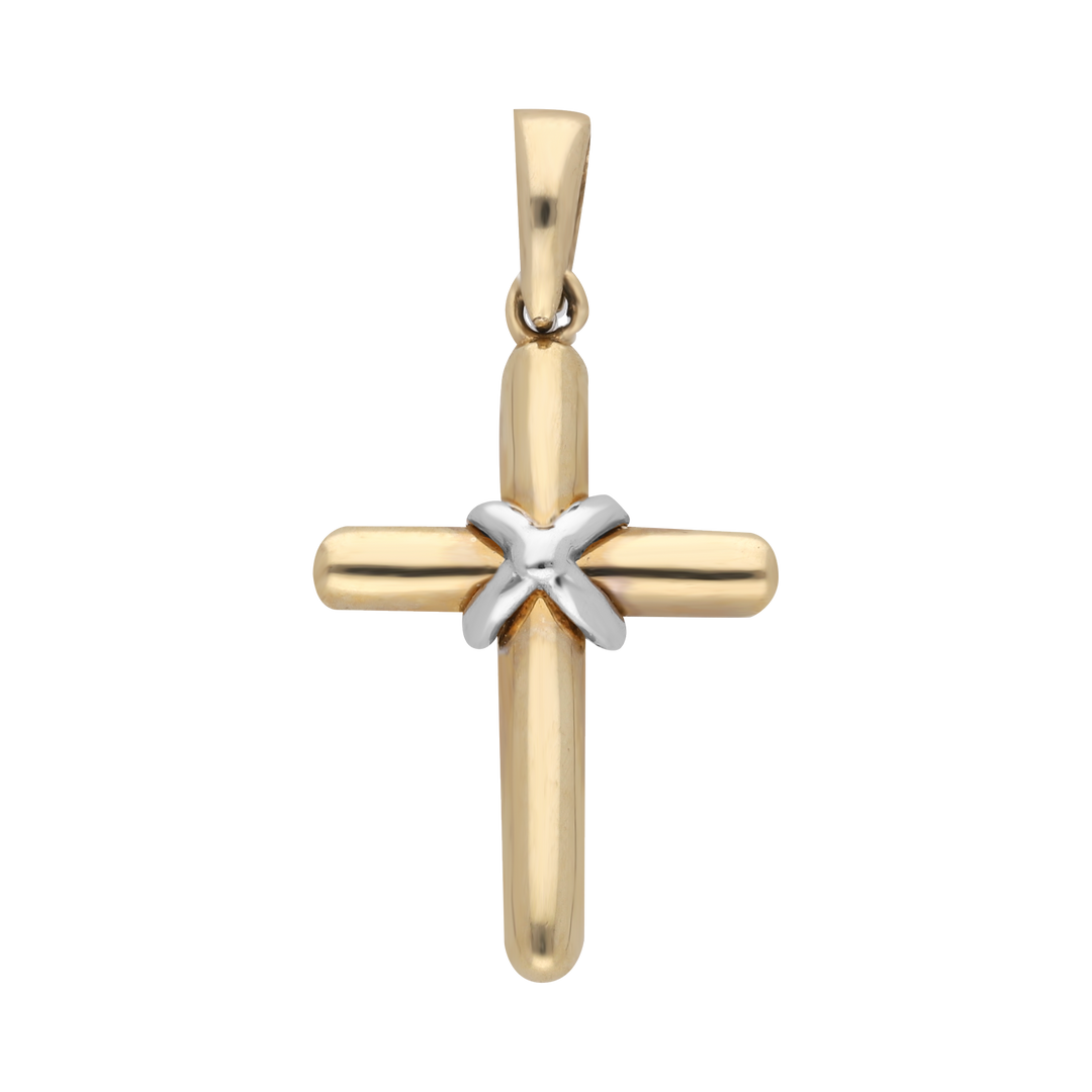 Cruz bicolor 14K