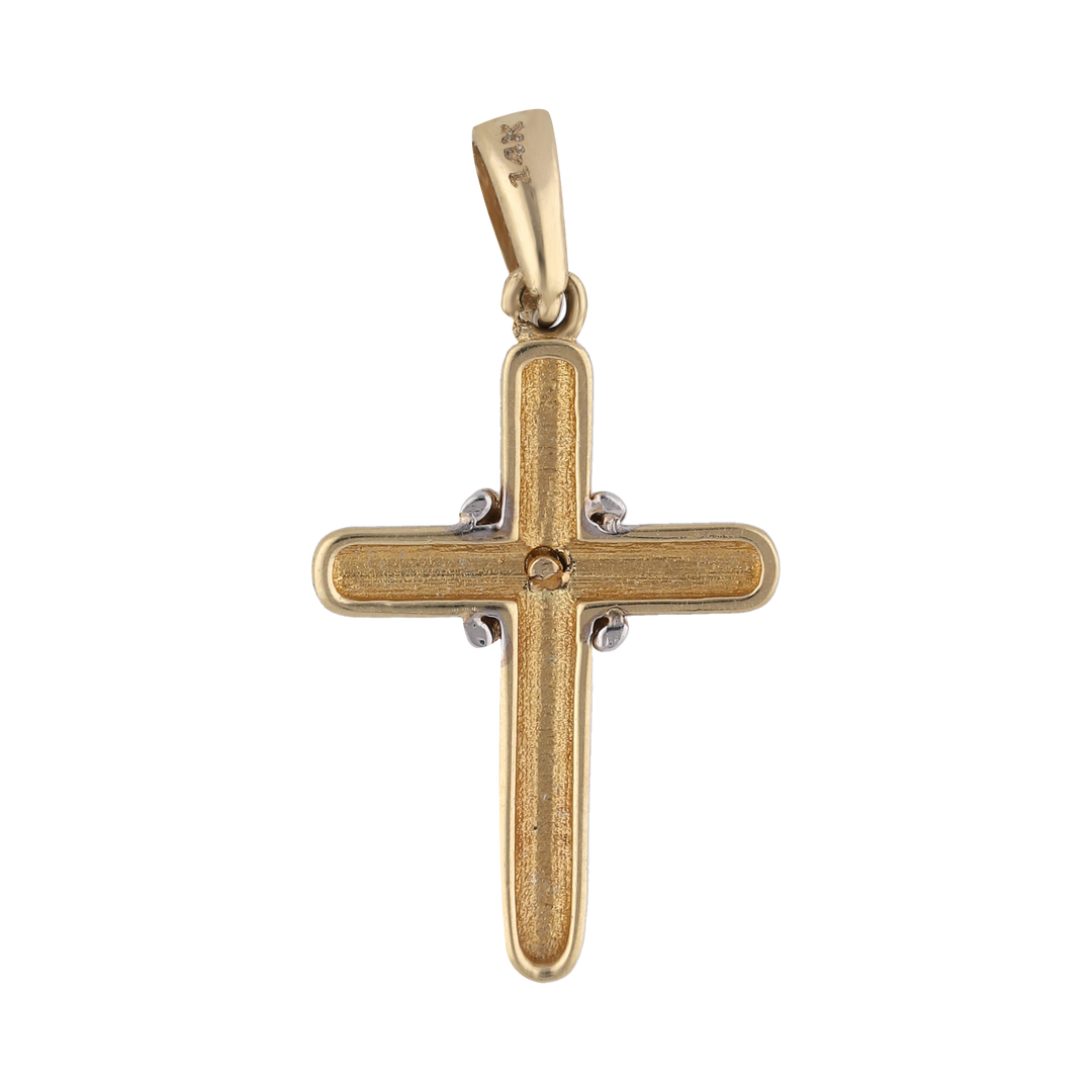 Cruz bicolor 14K