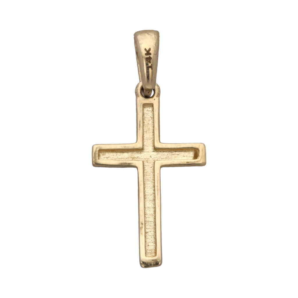 Cruz oro amarillo 14K