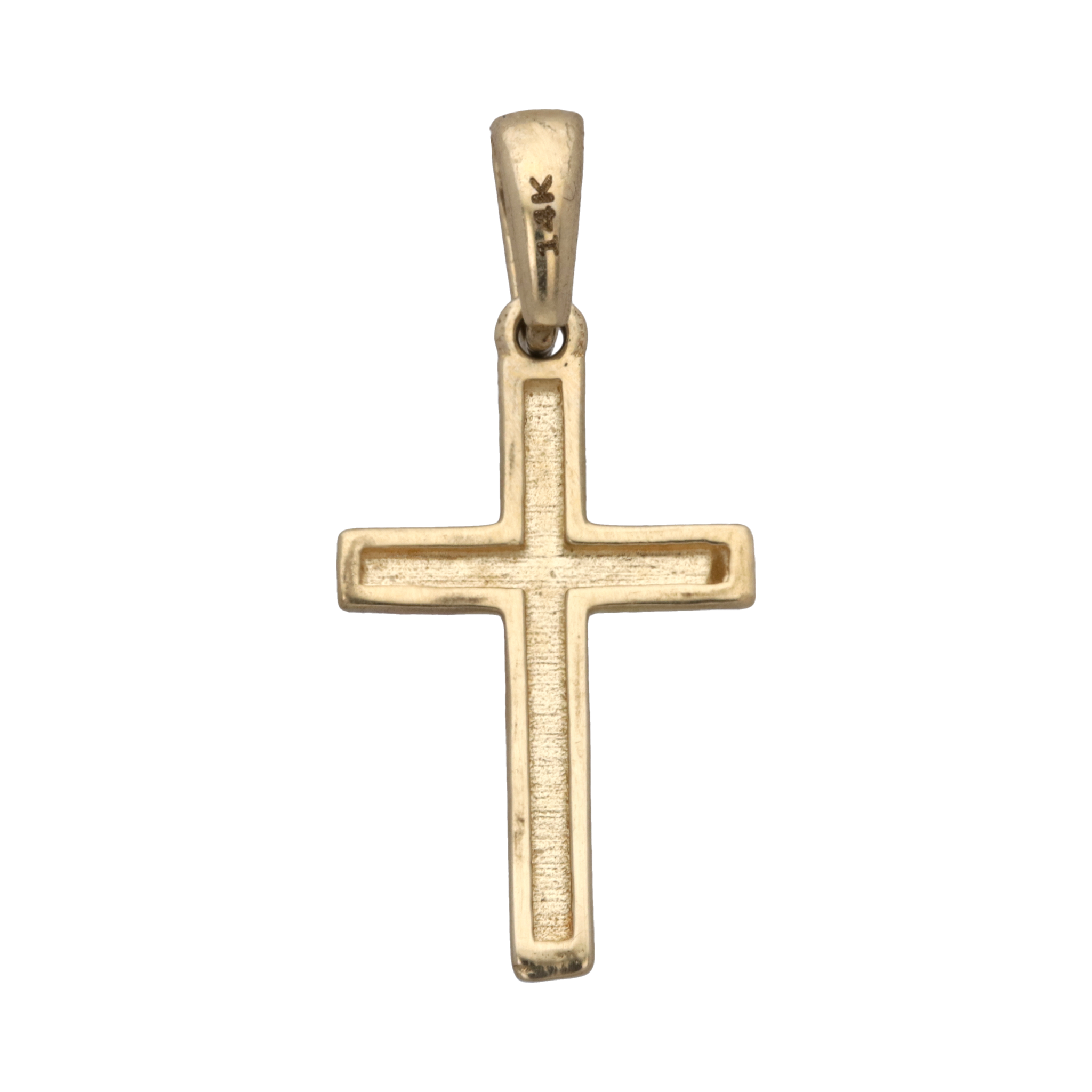 Cruz oro amarillo 14K