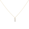 Collar 3 circonias 14K