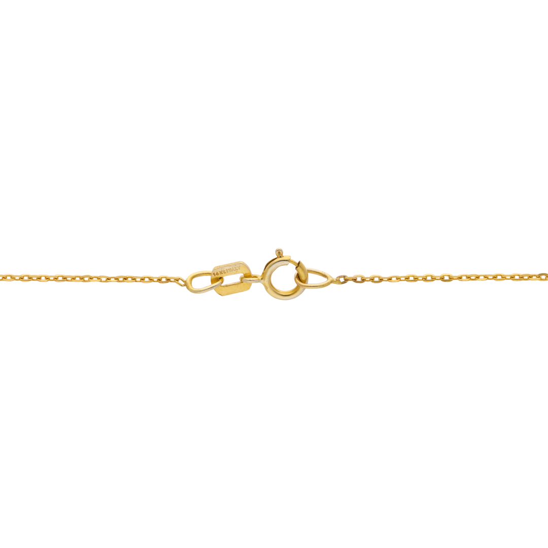 Collar 3 circonias 14K