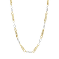 Cadena bicolor 14K