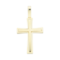 Cruz resaltada oro amarillo 14K