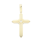 Cruz  circonia al centro 14K