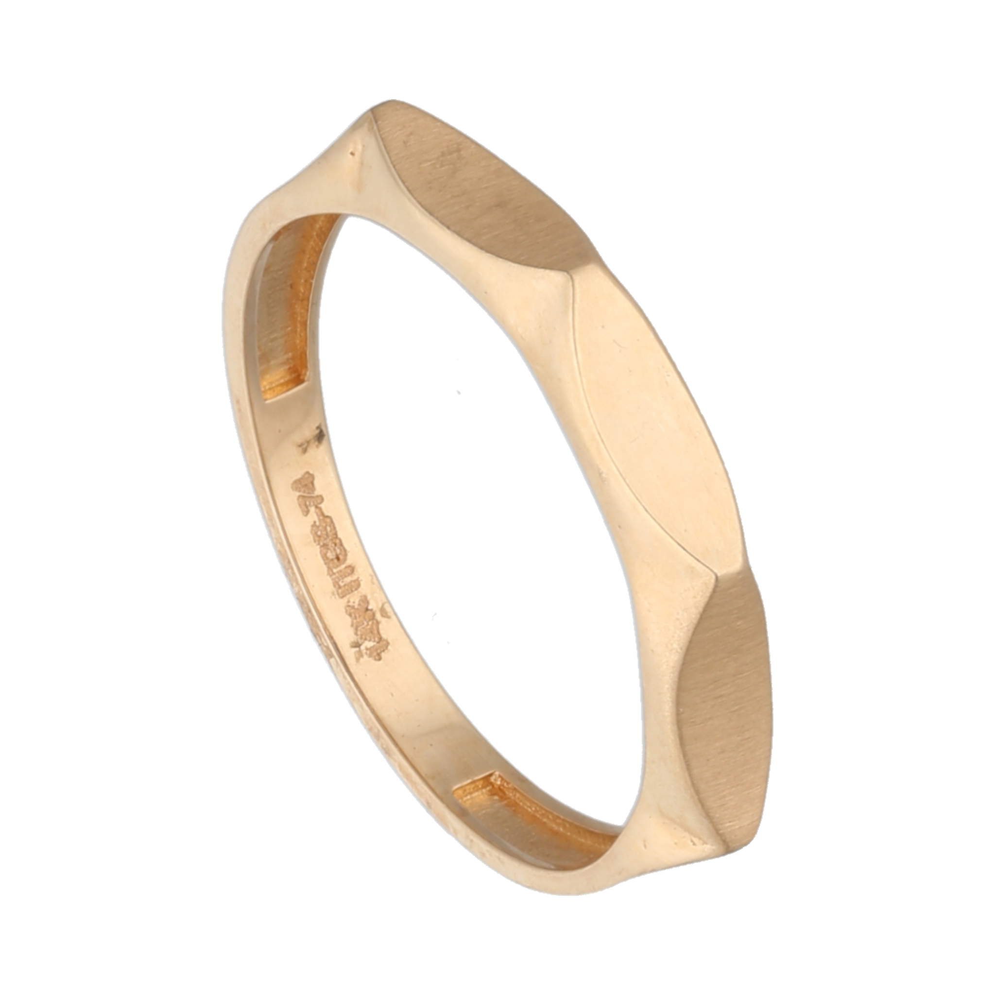Anillo oro rosa 14K