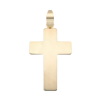 Cruz ligera lisa 14K