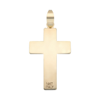 Cruz ligera lisa 14K