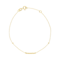 Pulsera bolitas lisas super ligera 14K