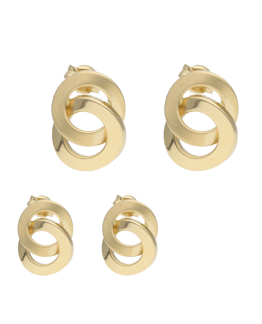Broquel 2 círculos 14K