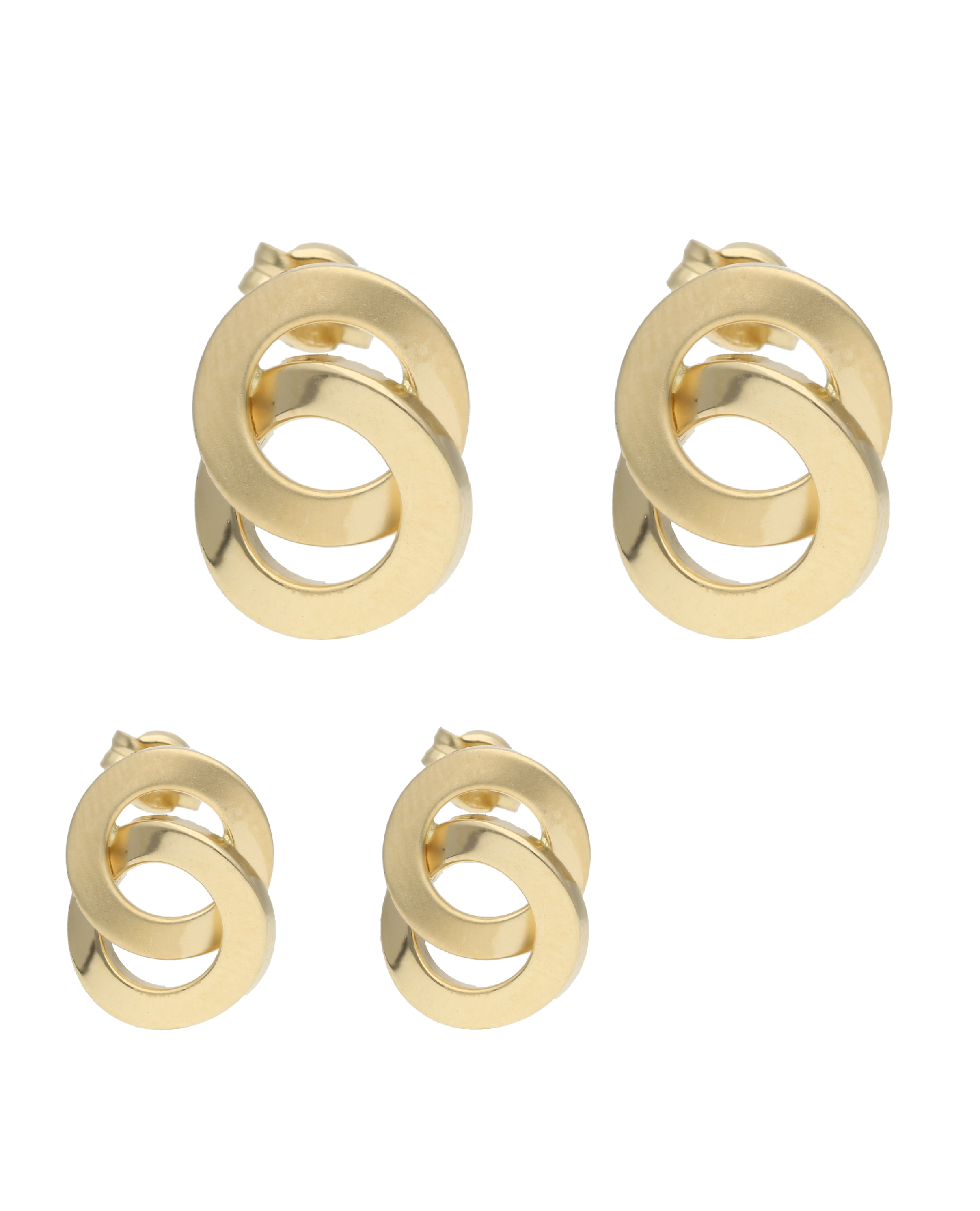 Broquel 2 círculos 14K