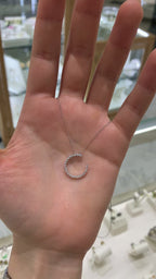 Collar dije brillantes 14K