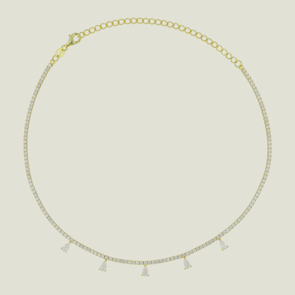 Choker gotas colgantes
