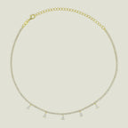 Choker gotas colgantes