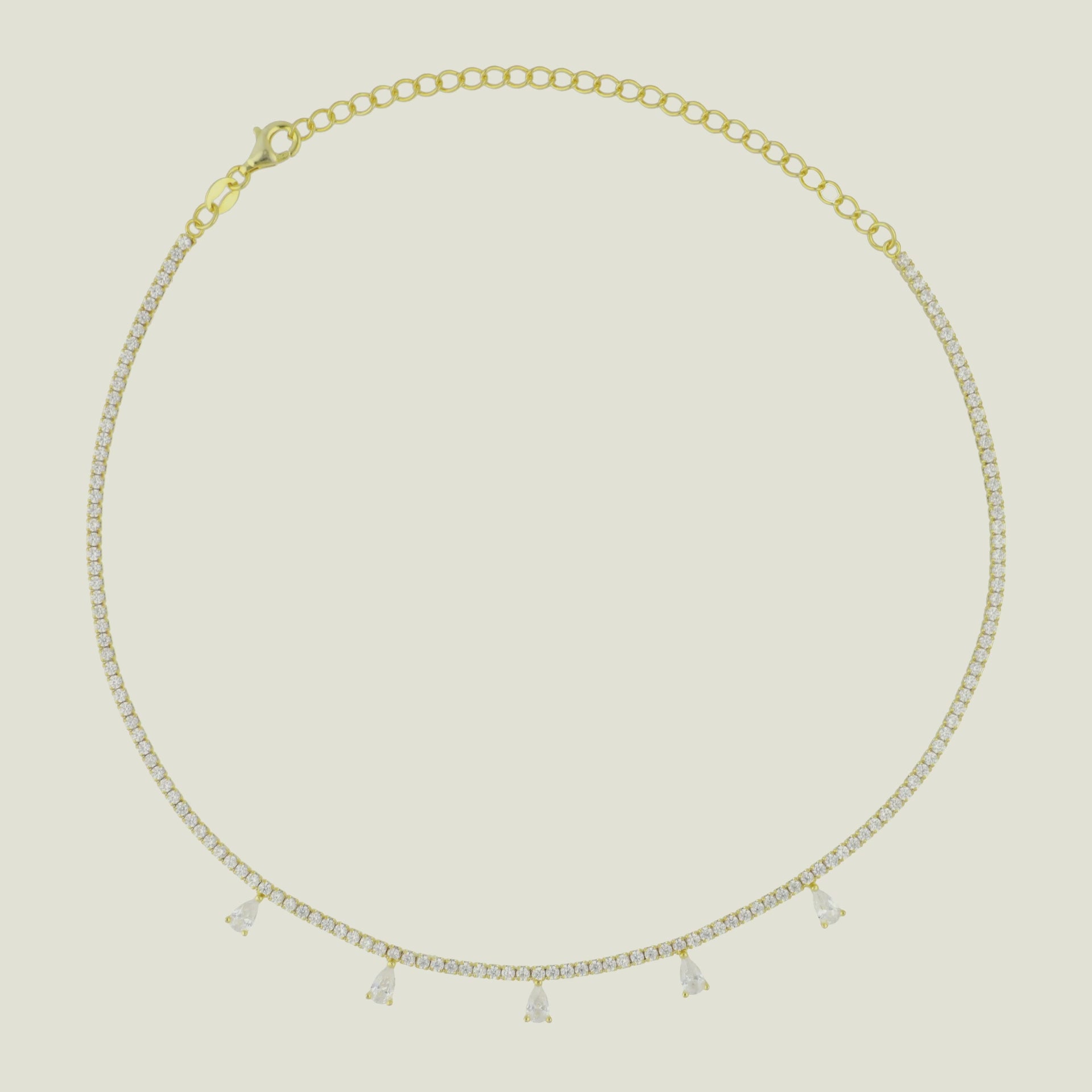 Choker gotas colgantes