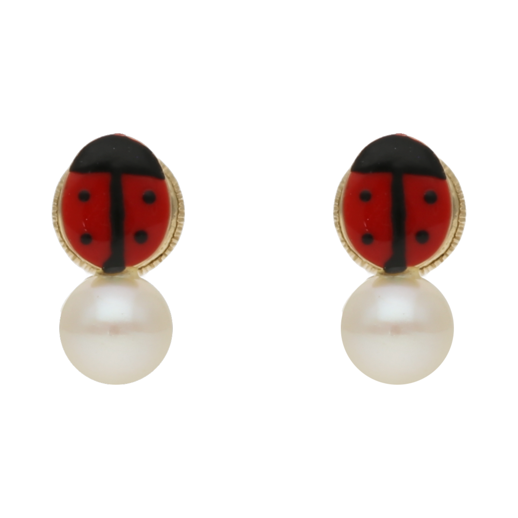 Broquel catarina perla 14K