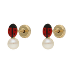 Broquel catarina perla 14K