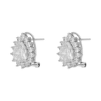 Aretes circonias plata