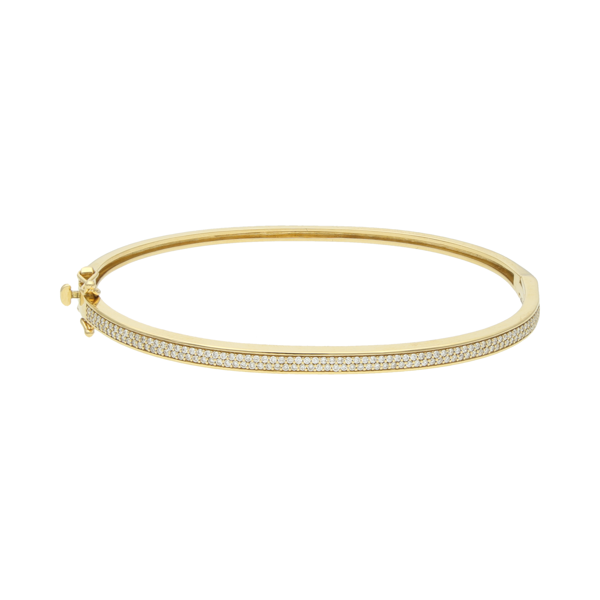 Pulsera aro brillantes 14K