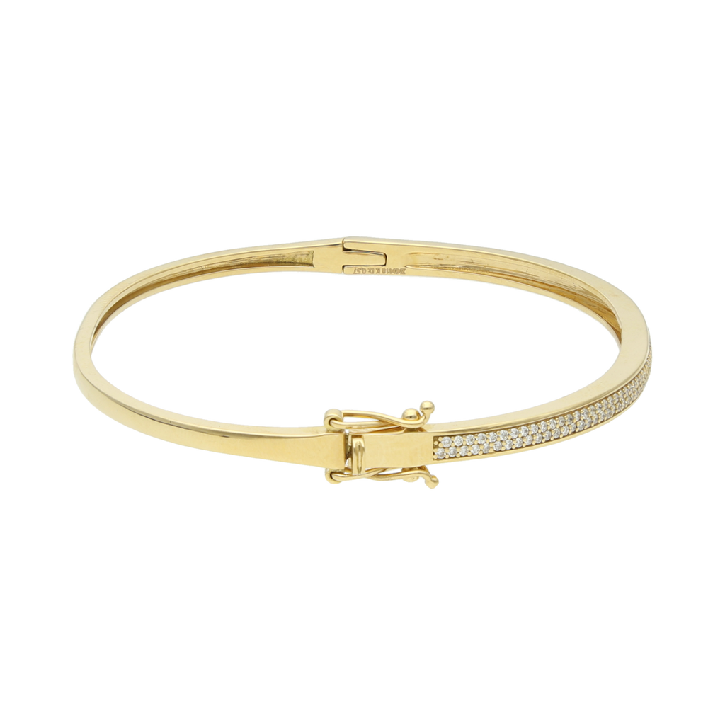 Pulsera aro brillantes 14K