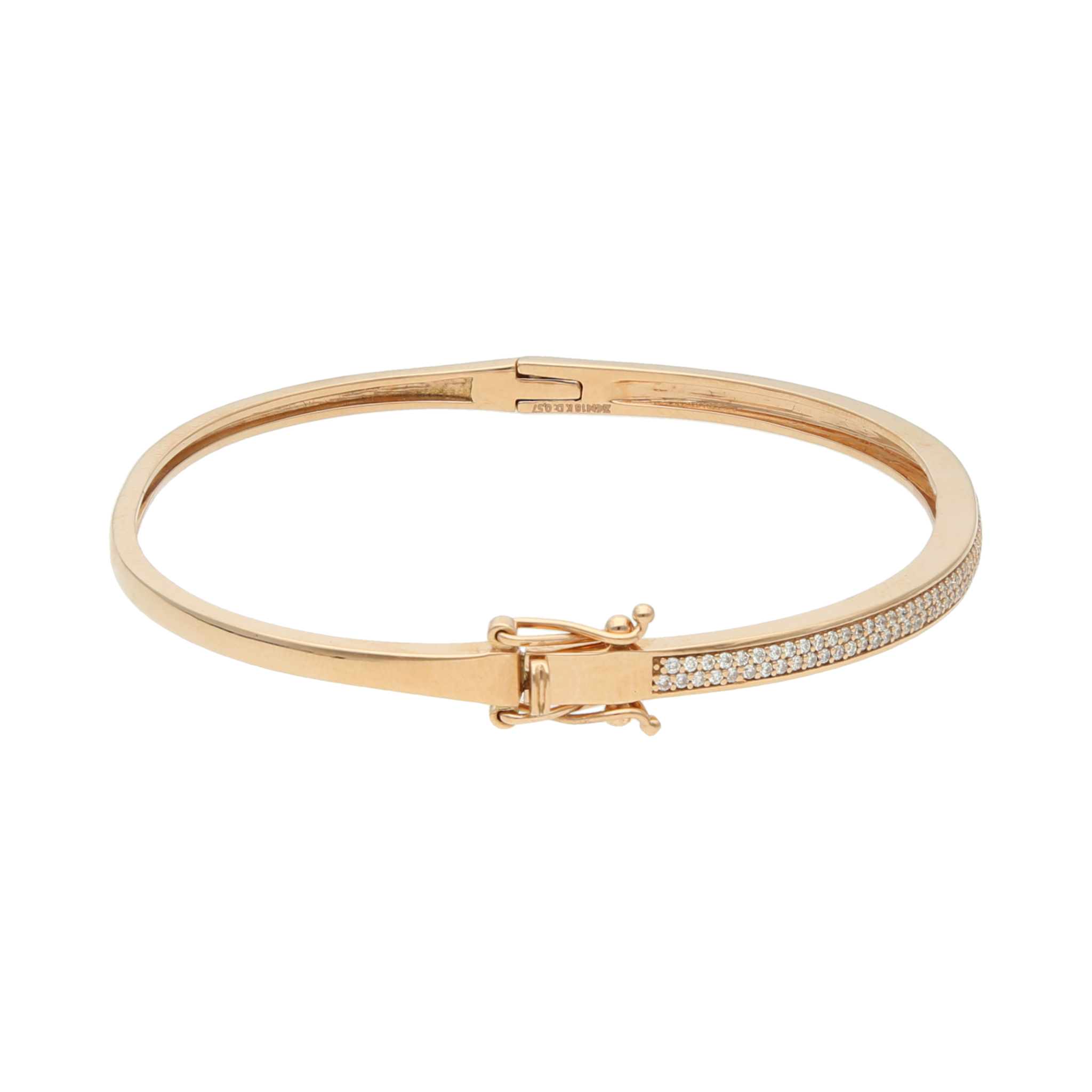 Pulsera aro brillantes 14K