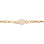 Pulsera cuarzo bimetal