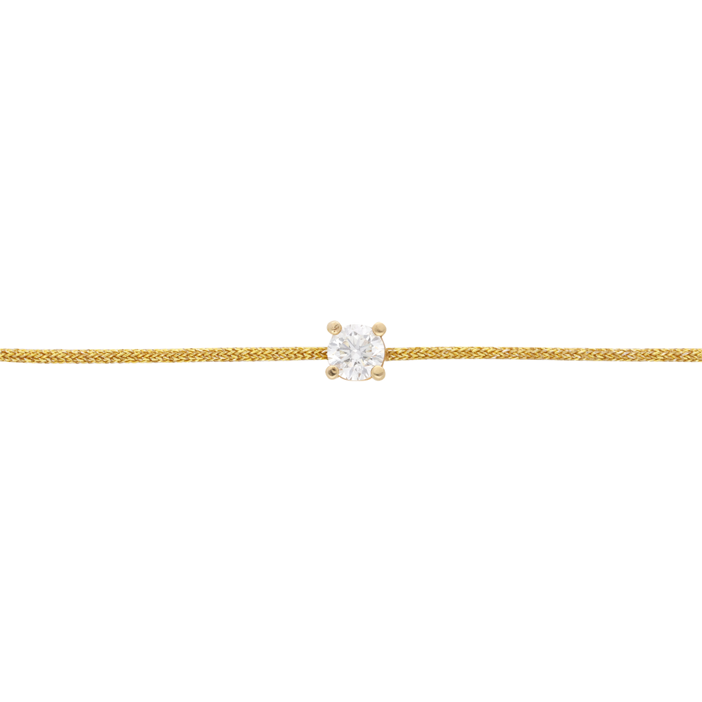 Pulsera brillante 14K