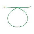 Pulsera hilo 3 perlas