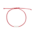 Pulsera hilo 3 perlas