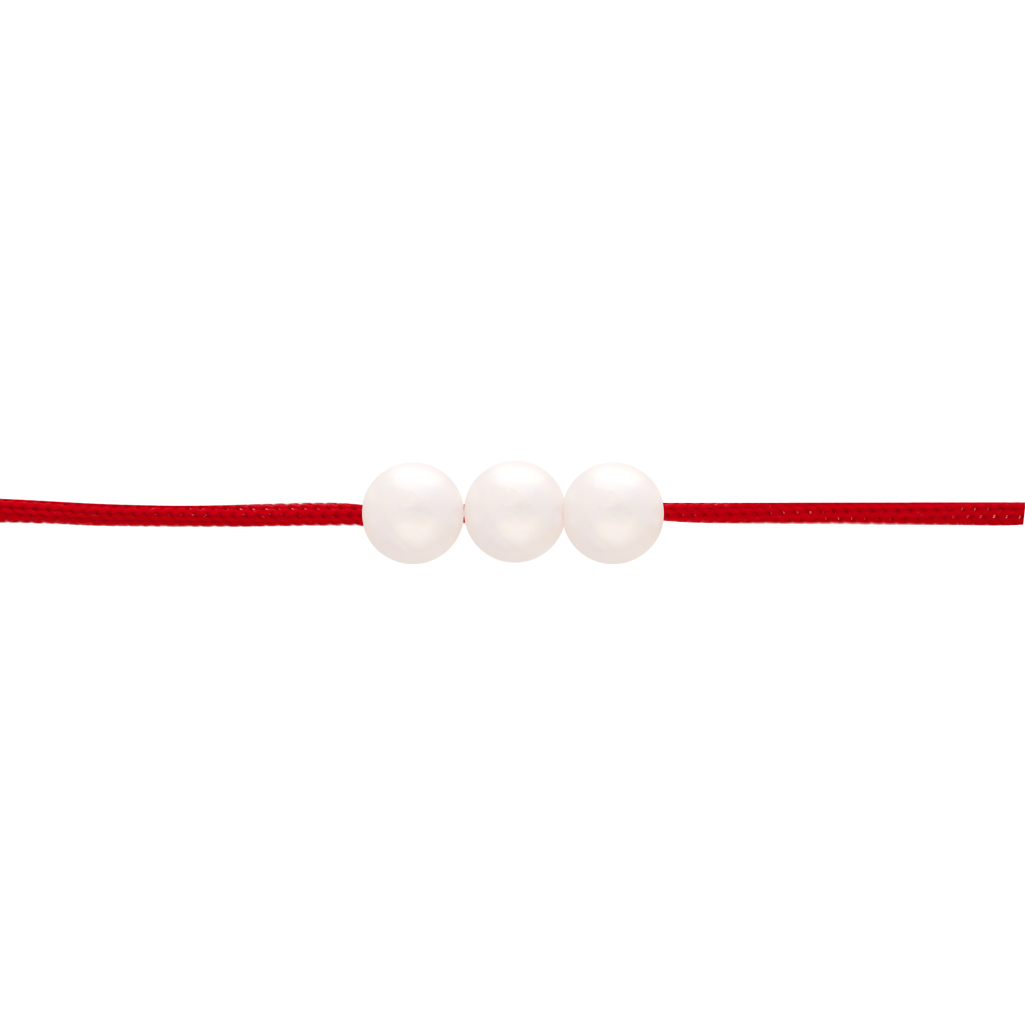 Pulsera hilo 3 perlas