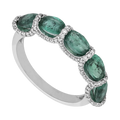 Anillo esmeraldas 14K