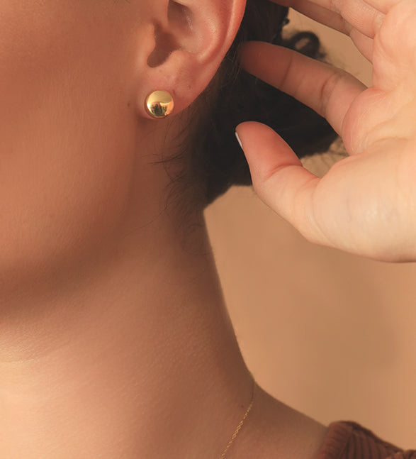 Broquel liso 14K