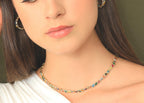 Gargantilla circonias colores 14K