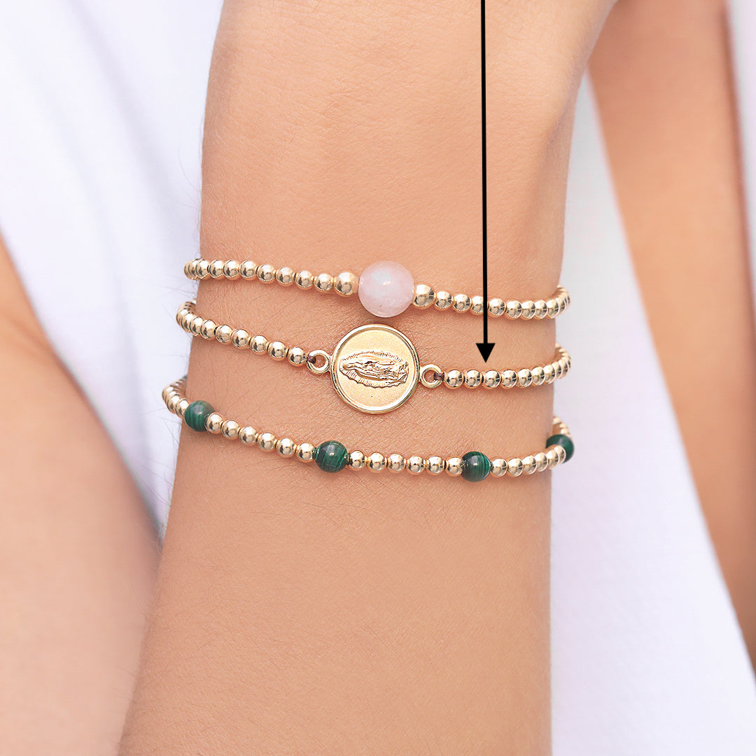 Pulsera Guadalupe bimetal