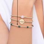 Pulsera bimetal turmalinas