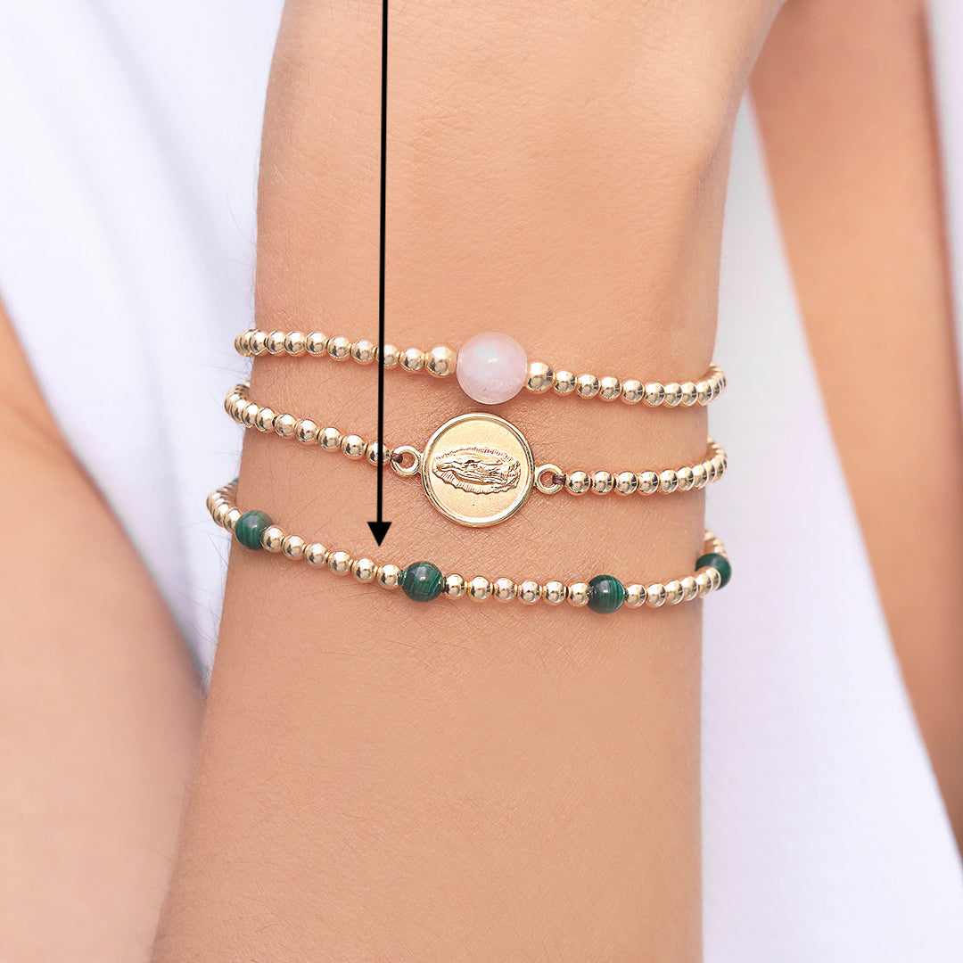 Pulsera bimetal turmalinas