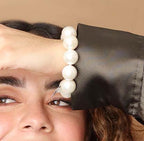 Pulsera perlas blancas