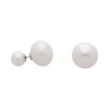 Aretes perla doble