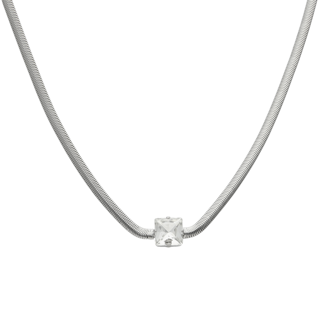Collar tejido serpiente cristal princess central