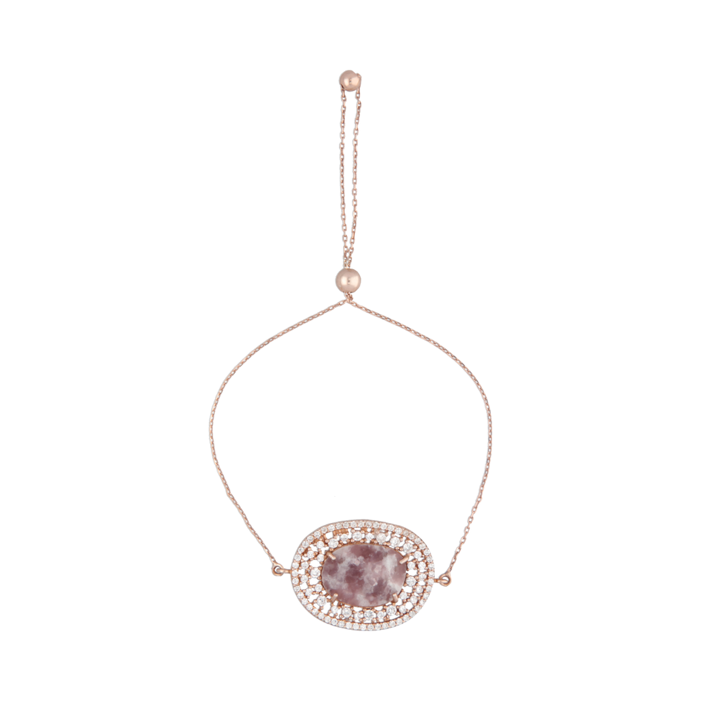 Pulsera circonias con piedra