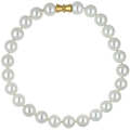 Collar perlas blancas